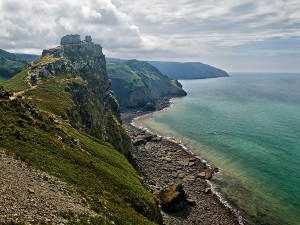 Castle Rock near Lynton (Devon, England)